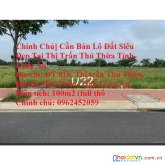 [chính chủ] cần bán lô đất siêu đẹp tại thị trấn thủ thừa tỉnh long an