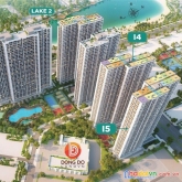 Bán căn hộ 43m2 1pn+1, hàng ngoại giao giá rẻ tại dự án vinhome smart city