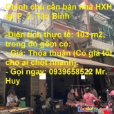 Chính chủ cần bán nhà hxh tại p. 2, tân bình