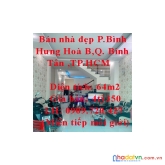 Bán nhà đẹp phường bình hưng hoà b, bình tân giá tốt